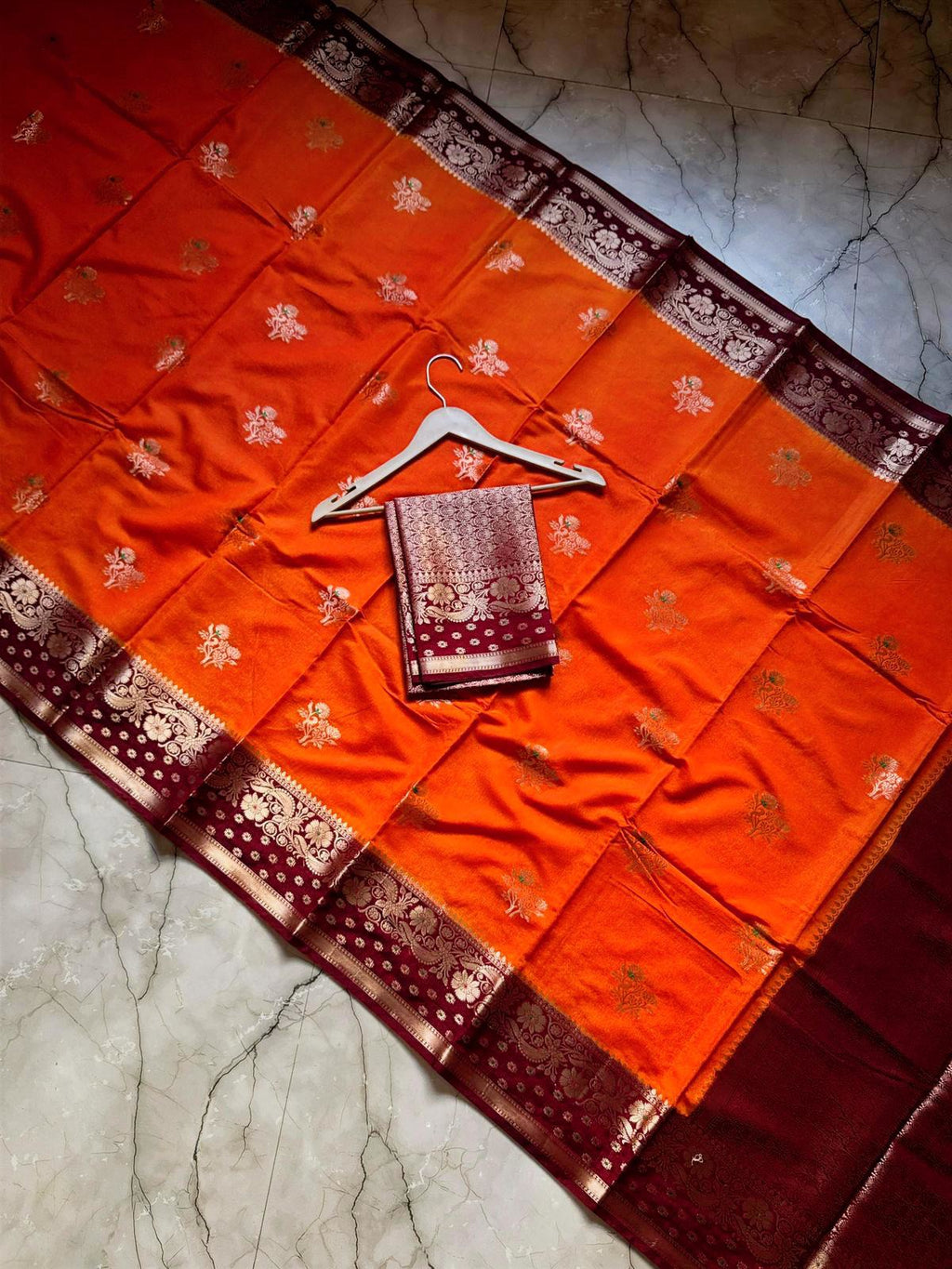 Pure Tassor Silk Saree | With Blouse Piece | MonChai