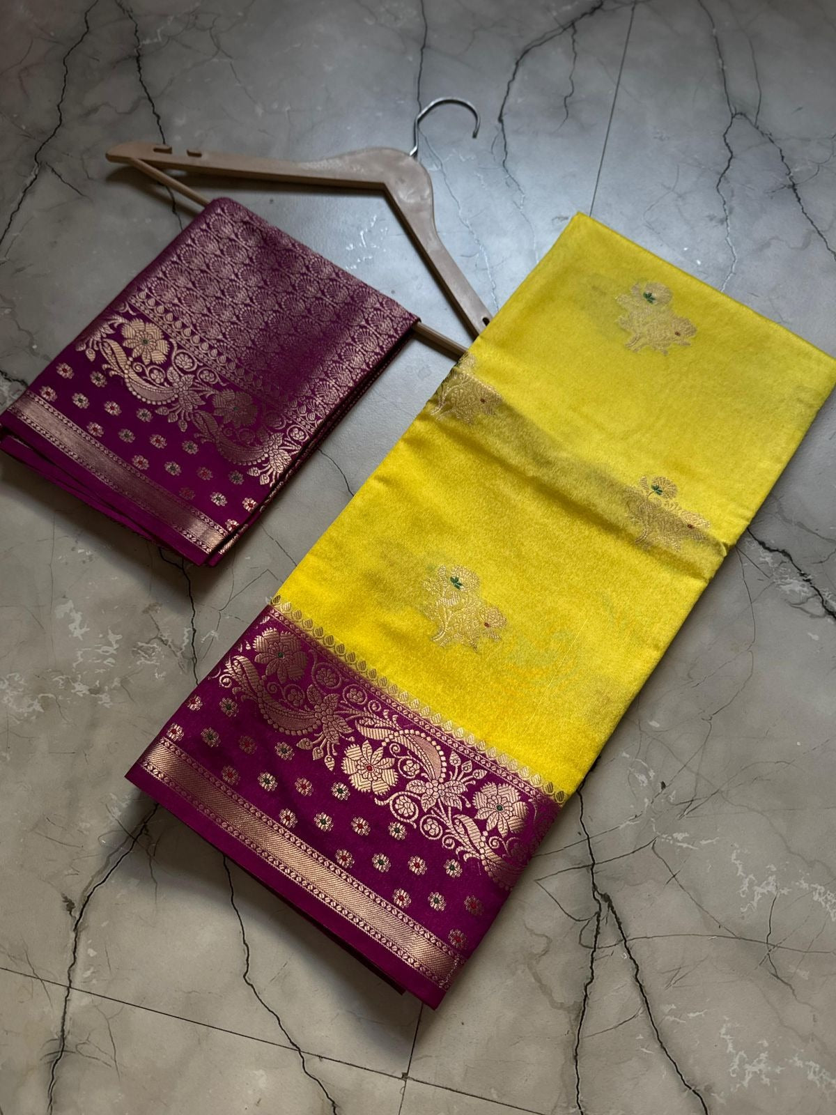 Pure Tassor Silk Saree | With Blouse Piece | MonChai