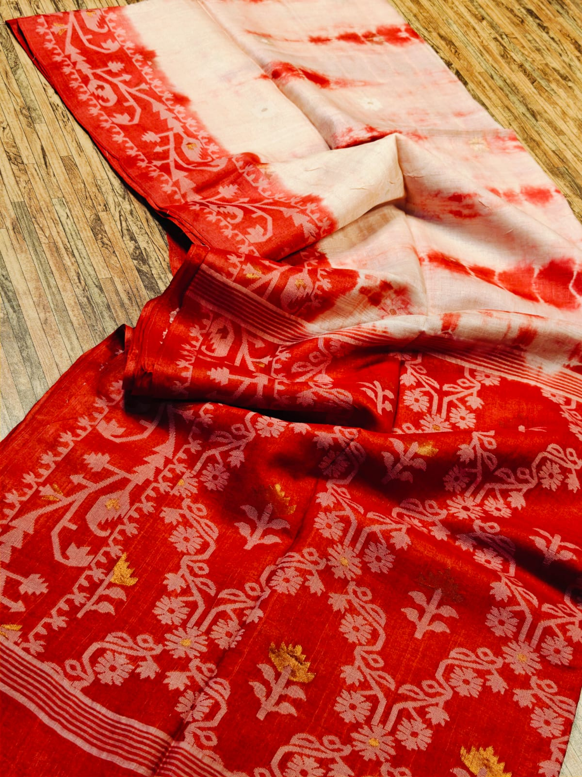 Pure Tassor Silk Saree | With Blouse Piece | MonChai