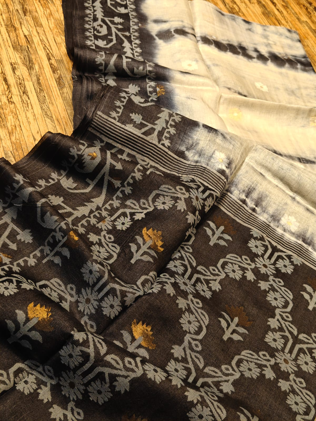 Pure Tassor Silk Saree | With Blouse Piece | MonChai