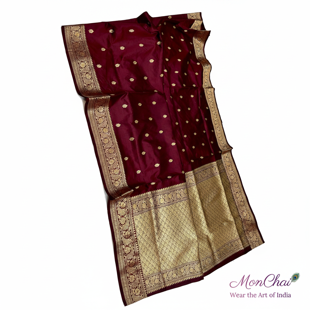 KNG Series Pure Handloom Kanjivaram Banarasi Katan Silk Saree | Silkmark Certified